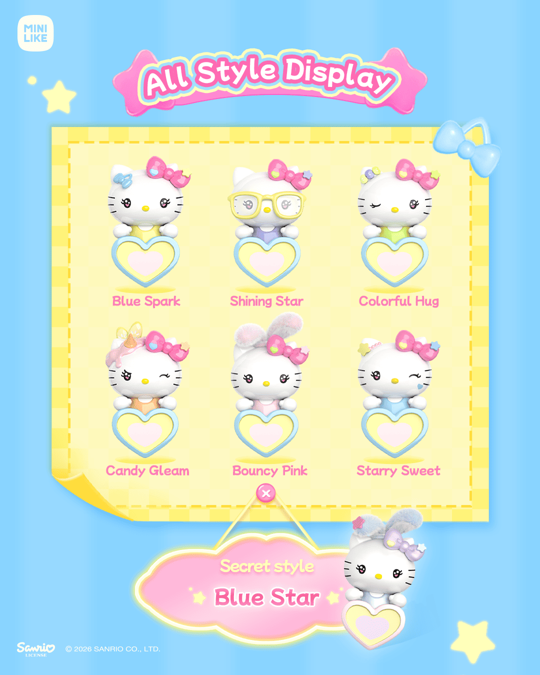 【際洋文化】Hello Kitty Style甜心能量站系列趴趴萌趣豆, , large