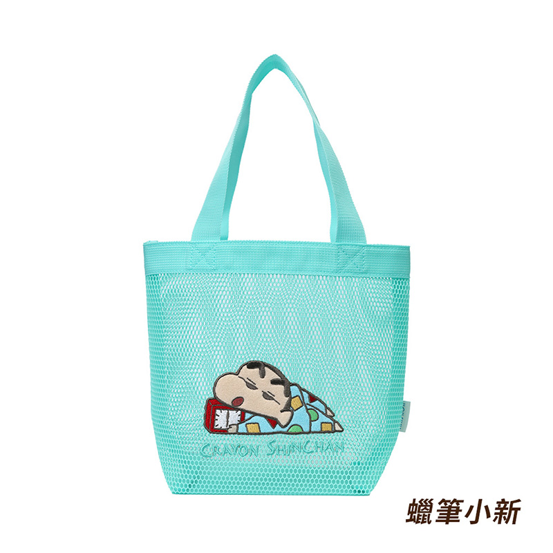 『HOUSUXI．舒希』蠟筆小新-網紗手提袋(A4), , large