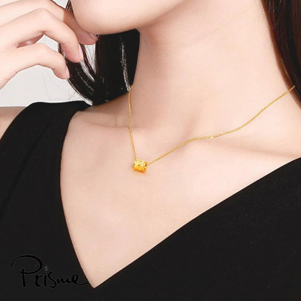 【Prisme Gold】黃金項鍊 六字真言 鍊墜項鍊 (金重：約0.05錢&plusmn;0.02), , large