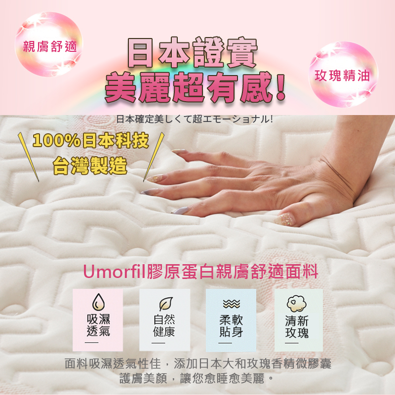 【KIKY】美亞特膠原蛋白抗敏獨立筒床墊, , large