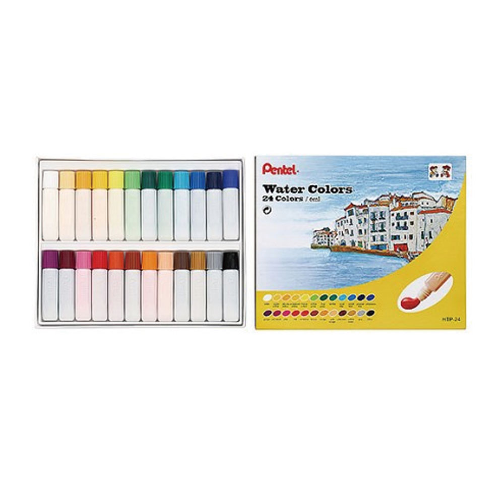 【Pentel 飛龍】軟管水彩24色 /盒 HTP-24 -, , large