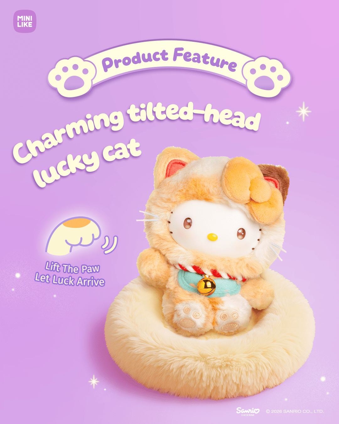 【際洋文化】Hello Kitty Style喵喵賜福系列搪膠毛絨捏捏樂, , large
