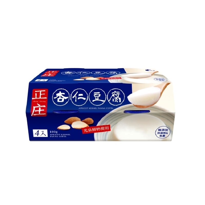 光泉正庄杏仁豆腐100g*4入, , large