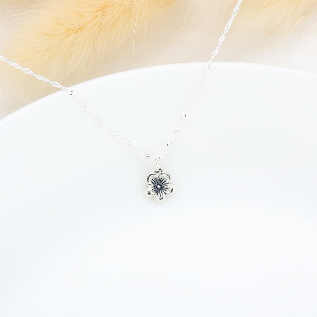 【Angel & Me】Plum flower s925 sterling silver necklace Valentine's Day gift, , large