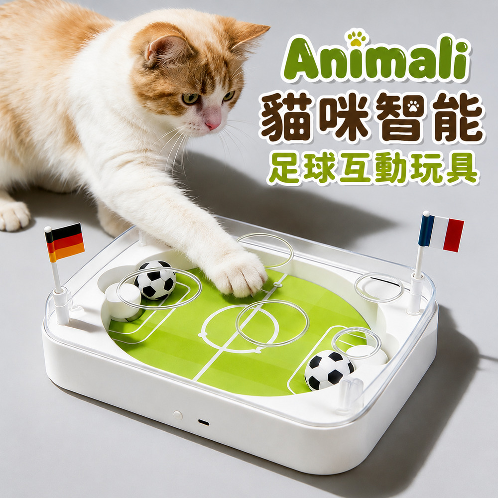 Animali｜貓咪智能足球互動玩具, , large