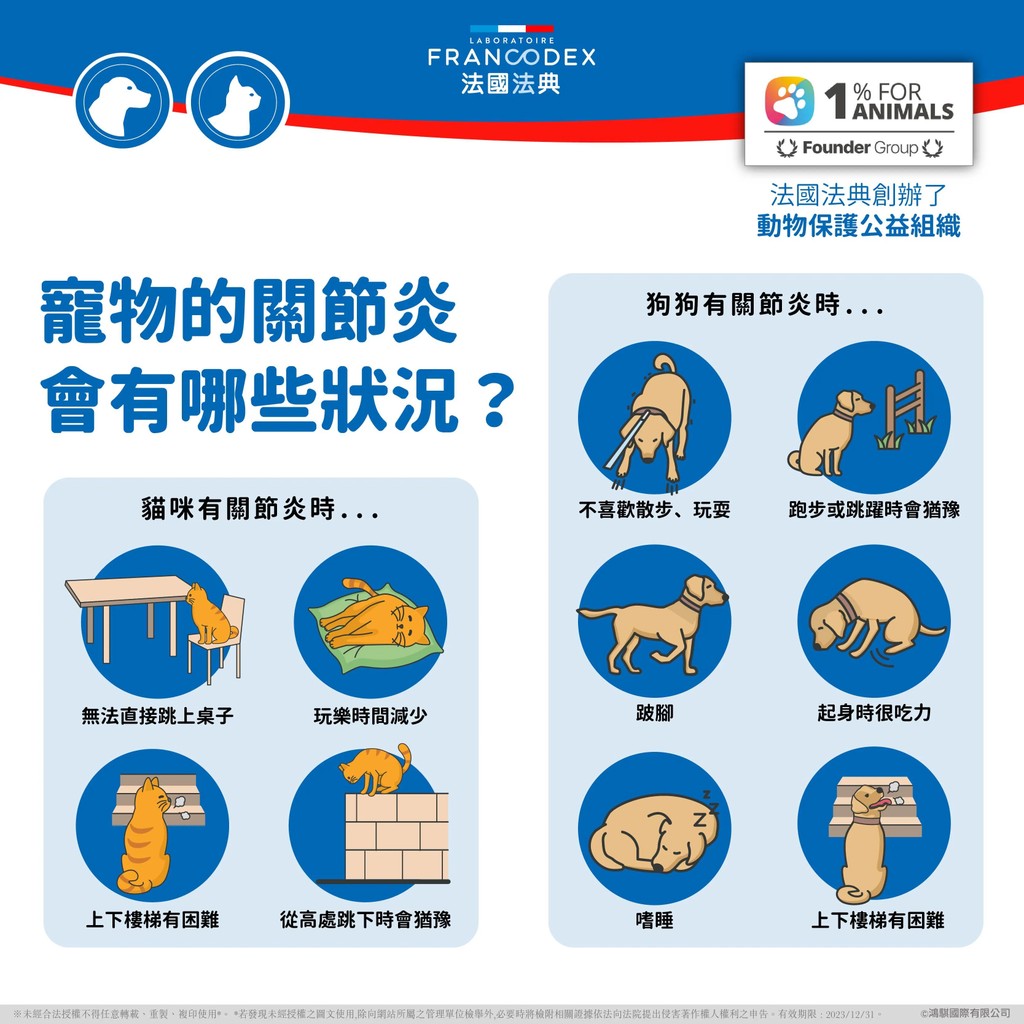 【PawHomie】法國法典Francodex 關節軟骨靈活錠-犬貓通用, , large