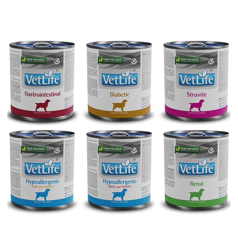 [承佳] 6入/箱購組 Farmina 法米納 Vet Life 天然處方犬罐 300g 狗罐 營養 腎臟 腸胃 皮膚 血糖, , large