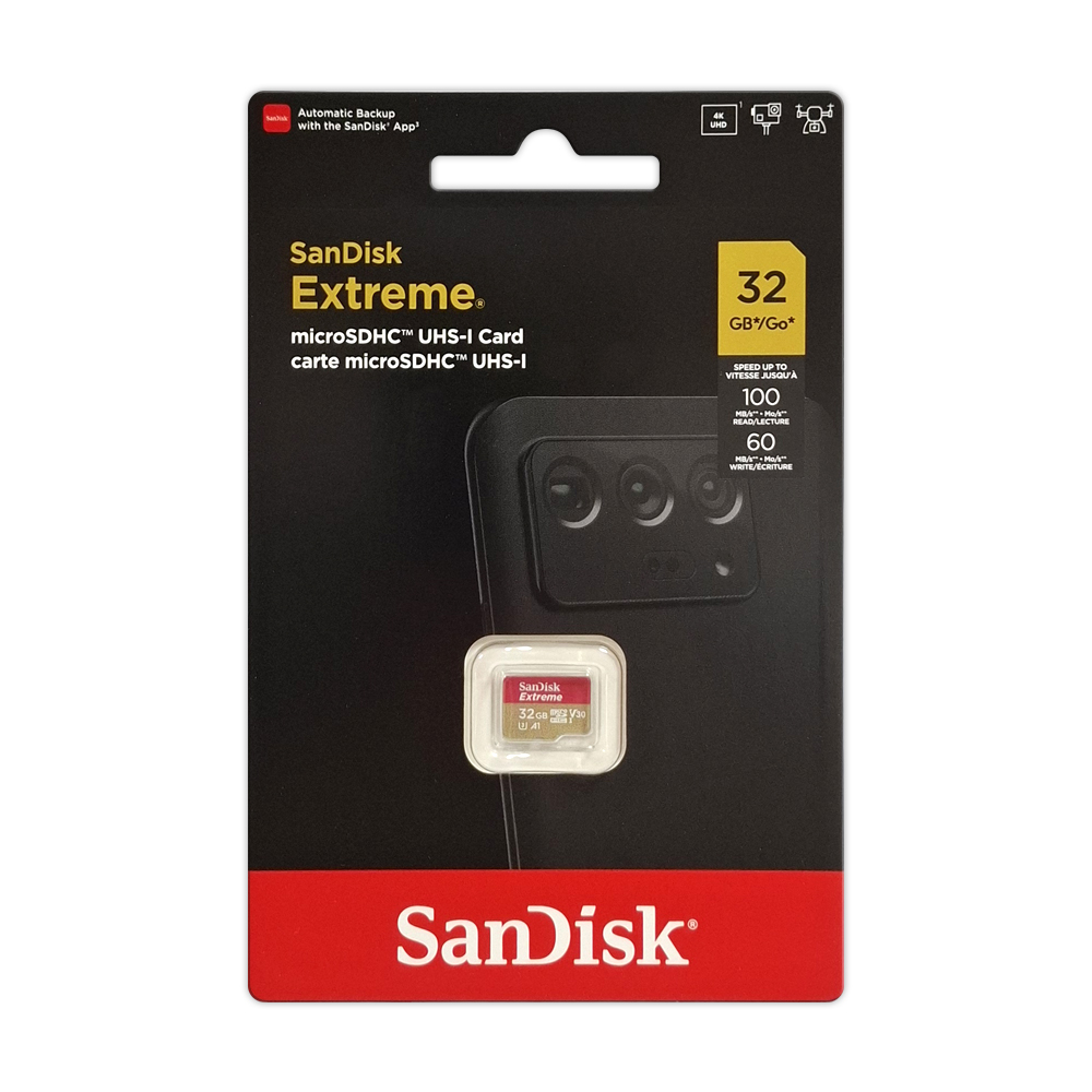 SanDisk Extreme 32G A1 V30 UHS-I U3 microSDHC, , large