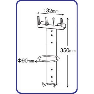 【現貨/含稅】STAND 仕典工具 14"磁性氣動工具架 11050142 磁鐵工具架 收納工具用, , large