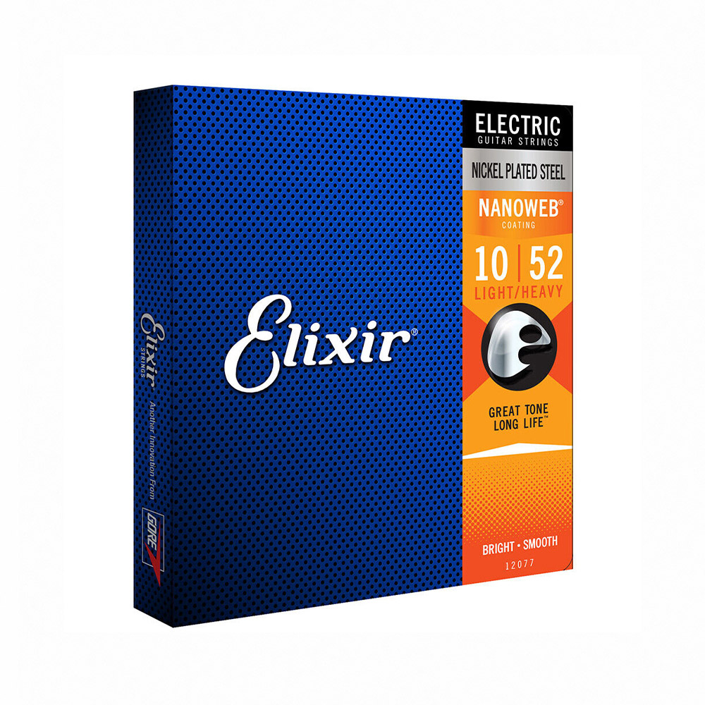 Elixir 12077 Nanoweb 薄包覆 電吉他套弦 10-52 【敦煌樂器】, , large