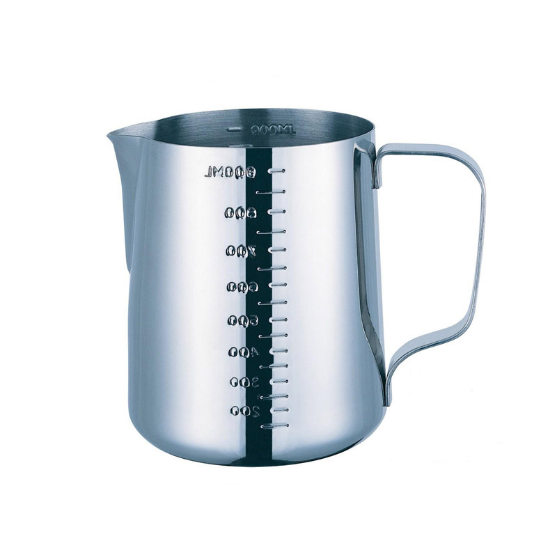PEARL HORSE Stainless Steel Latte Art Cup with Scale 1000cc &ndash; JA-S-081-1000, , large
