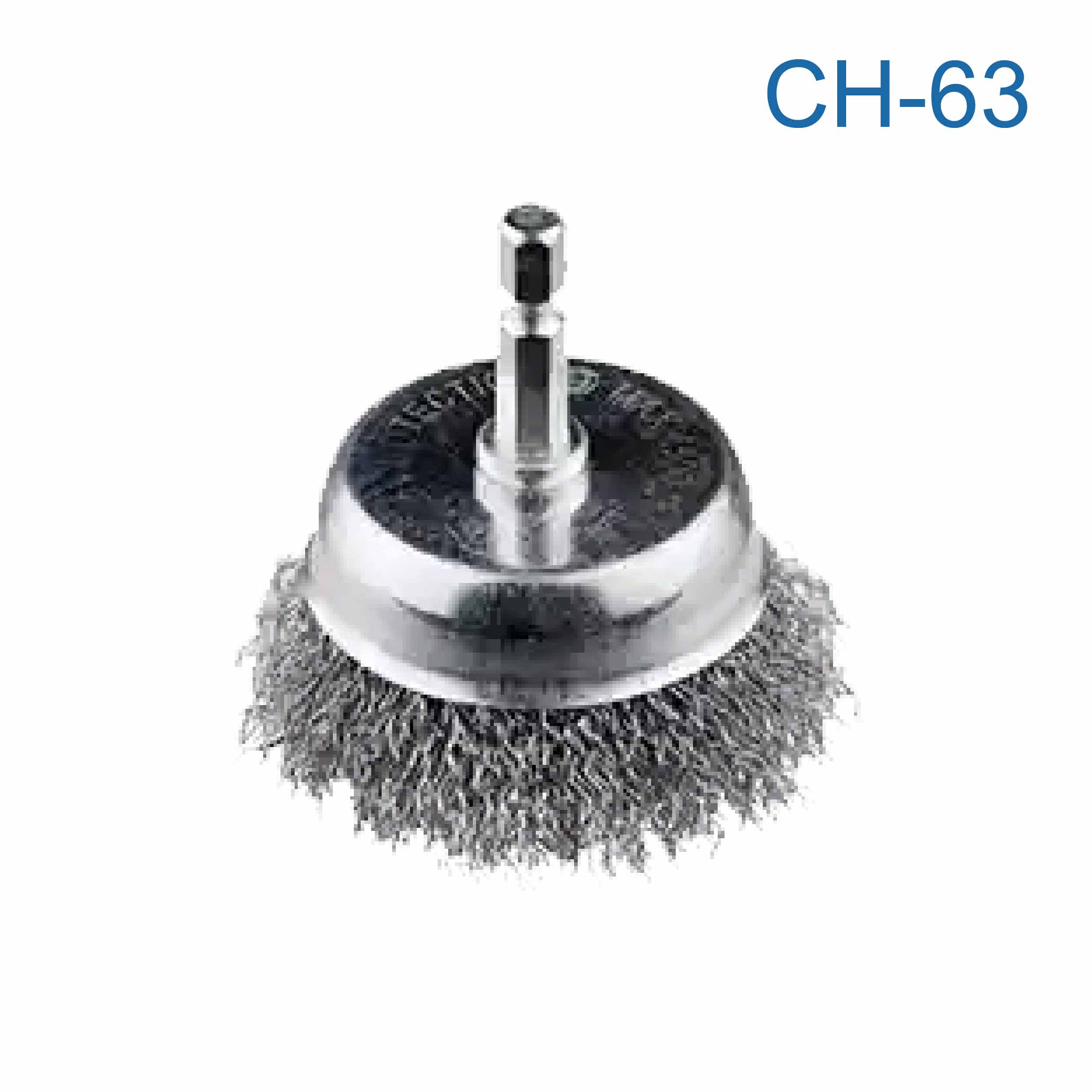 鉅玉經典｜六角柄鋼絲刷 帶柄碗型 CH-63, , large