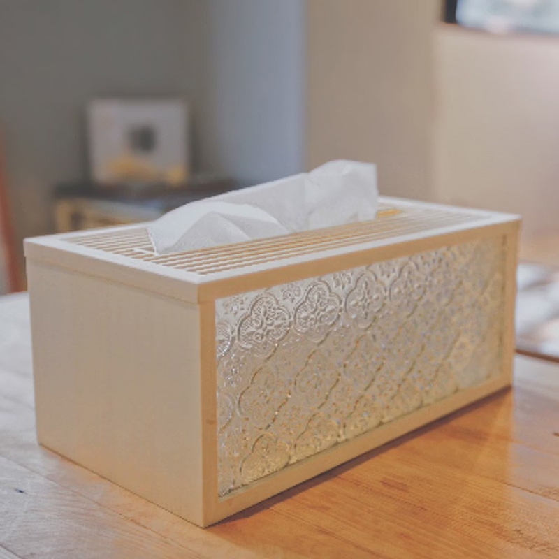 Begonia toilet paper box, , large