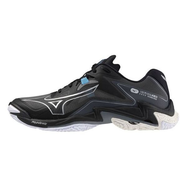Mizuno Wave Lightning Z8 男 排球鞋 訓練 包覆 止滑 緩震 黑銀白 [V1GA240052], , large