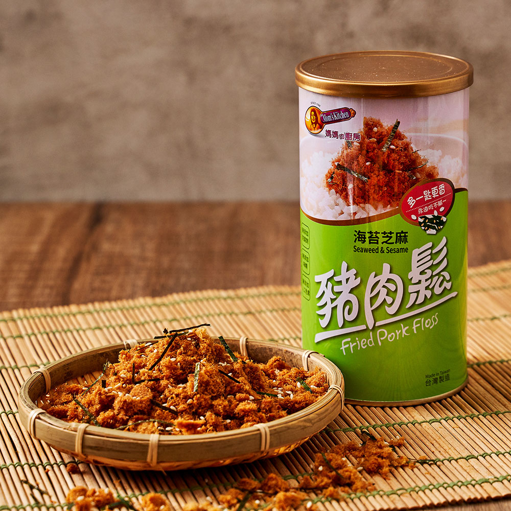 [ 媽媽的廚房 ] 豬肉鬆海苔芝麻口味 200克 / 罐, , large