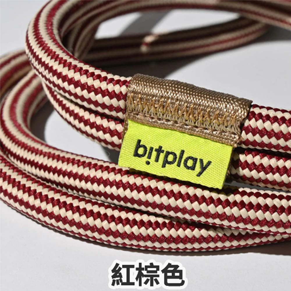 【山水之寶】Bitplay 手機掛繩 8mm風格掛繩 內建安全扣設計 附手機墊片 紅棕色斜背吊繩 頸掛繩 背帶 可調節長度 蘋果安卓均適用, , large