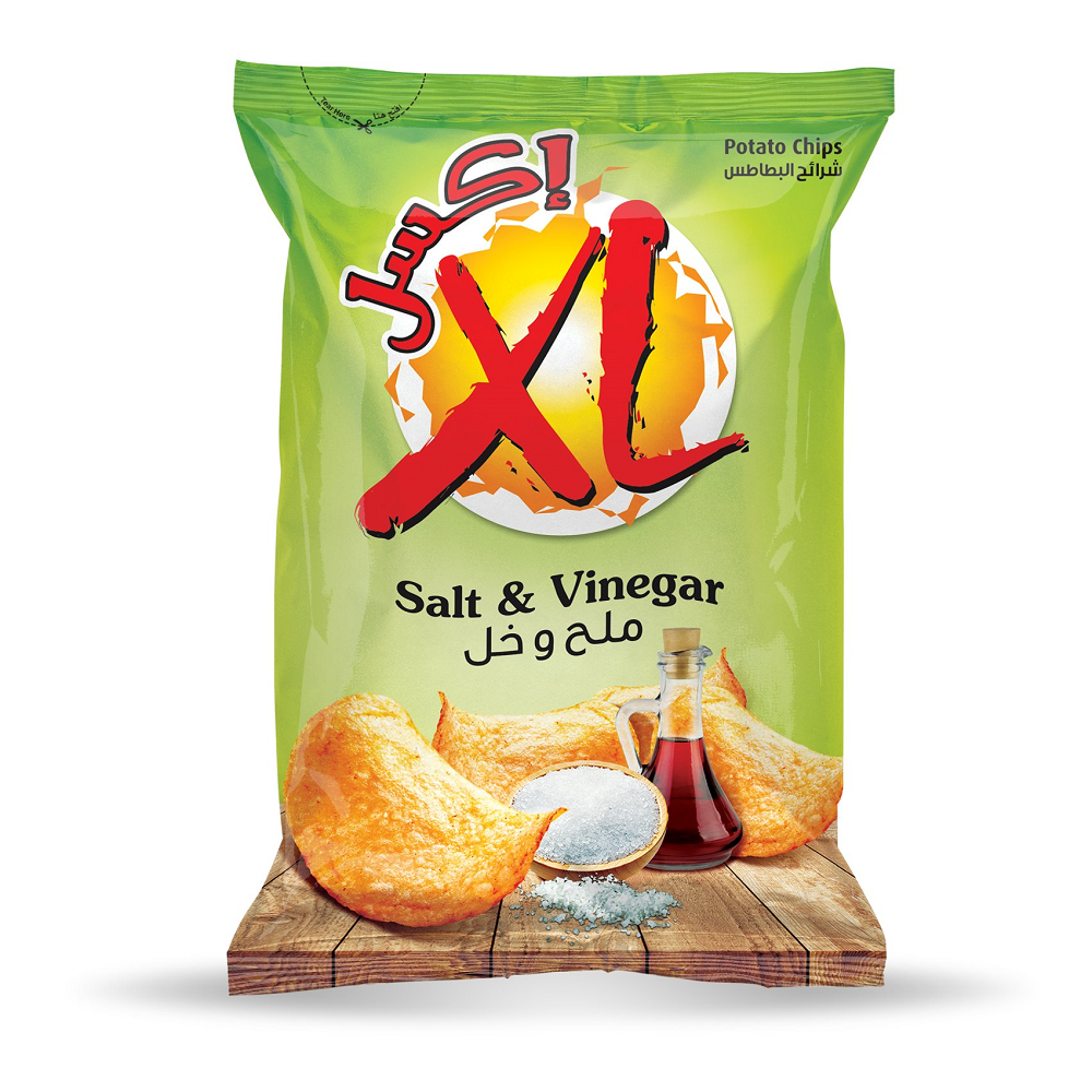 XL Fresh Potato Chips - Salt  Vinegar, , large