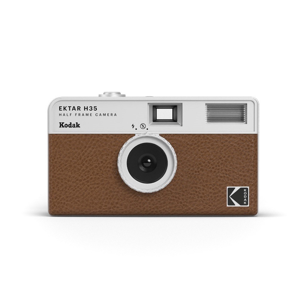 [KODAK 柯達] H35 半格底片相機 (不含底片、電池)-棕, , large