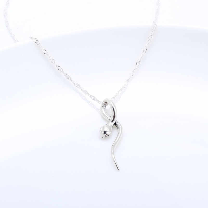 【Angel & Me】Snake s925 sterling silver necklace Valentine Day Birthday gift, , large