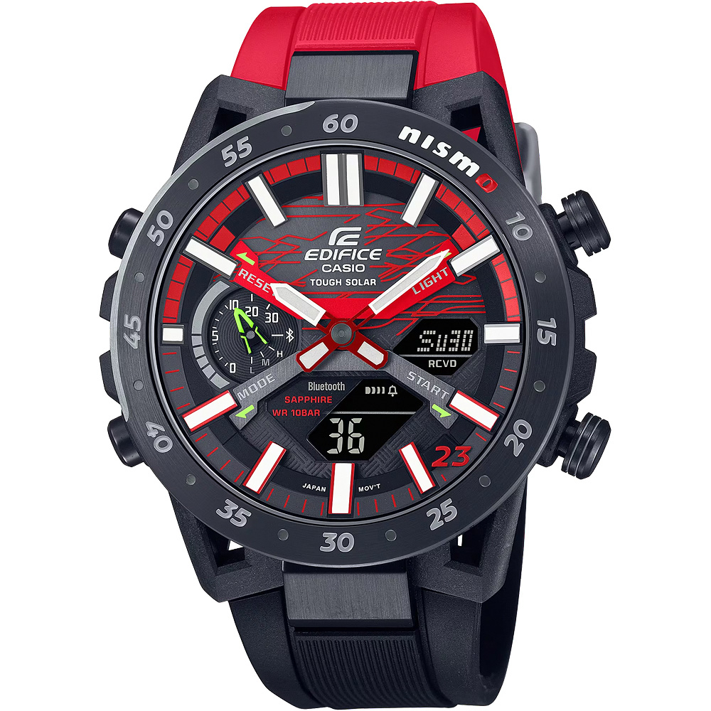 CASIO 卡西歐 EDIFICE NISMO MY23聯名 太陽能藍芽賽車錶 ECB-2000NIS-1A, , large