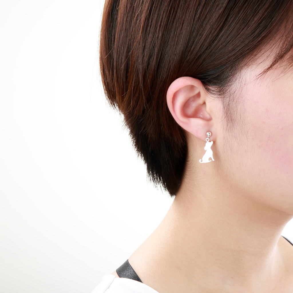 【Angel & Me】Lucky Mix Dog s925 sterling silver earrings Birthday gift, , large