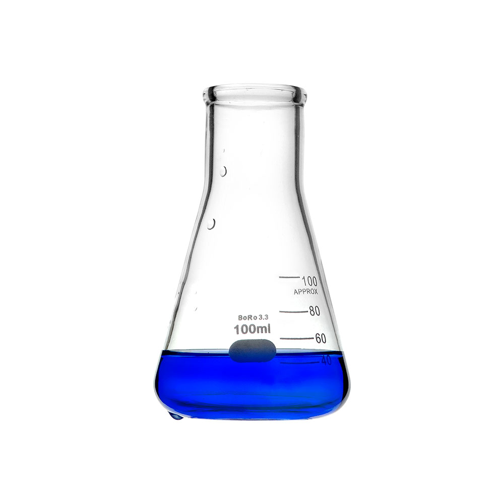 100ml 三角燒杯/錐形瓶瓶底燒杯/實驗室級加厚款 618-GCD100, , large