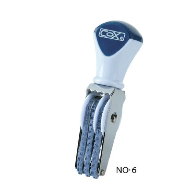 【COX 三燕】6號字 歐文 日付印 字高2mm /個 NO.6, , large