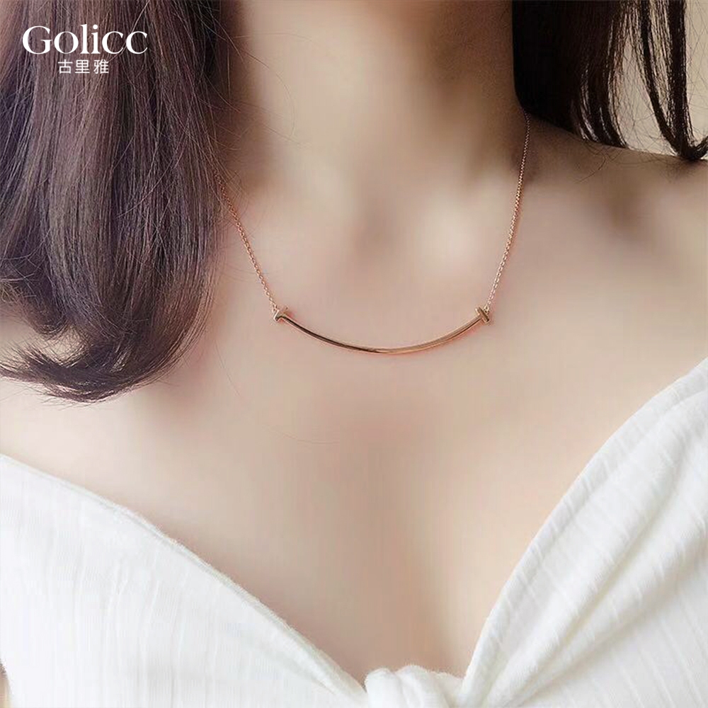 【Gulicc】古莉可 項鍊  微笑鎖骨鍊, , large