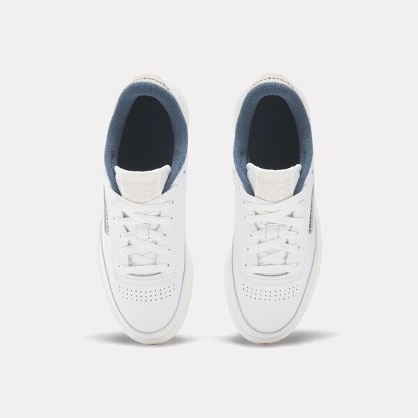 Kixpress-Reebok Club C 85 男女 休閒鞋 運動 經典 復古 皮革 簡約 百搭 舒適 白灰藍 [100033086], , large