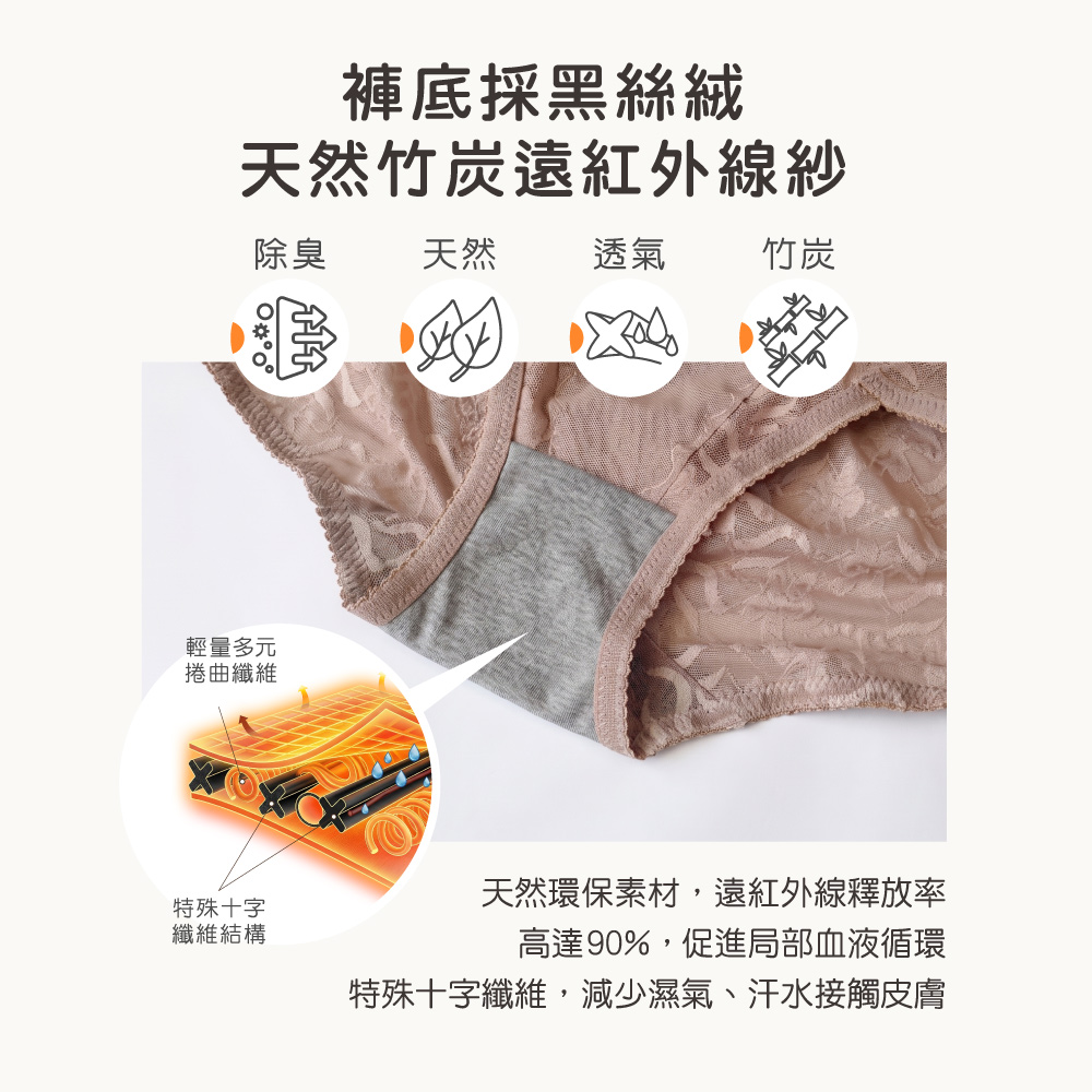【Clany可蘭霓】台灣製高腰收腹提臀塑身褲｜竹炭抑菌x透氣網紗 2238-15 膚色, , large