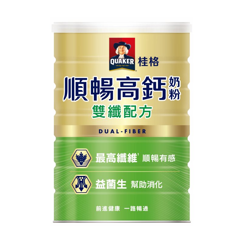 桂格高鈣脫脂奶粉順暢配方750g, , large