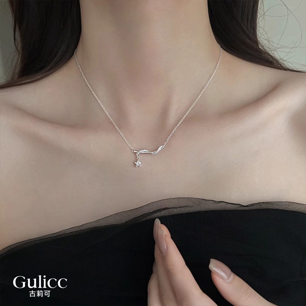 【Gulicc】古莉可 項鍊 纏繞之星 甜美鎖骨鍊, , large