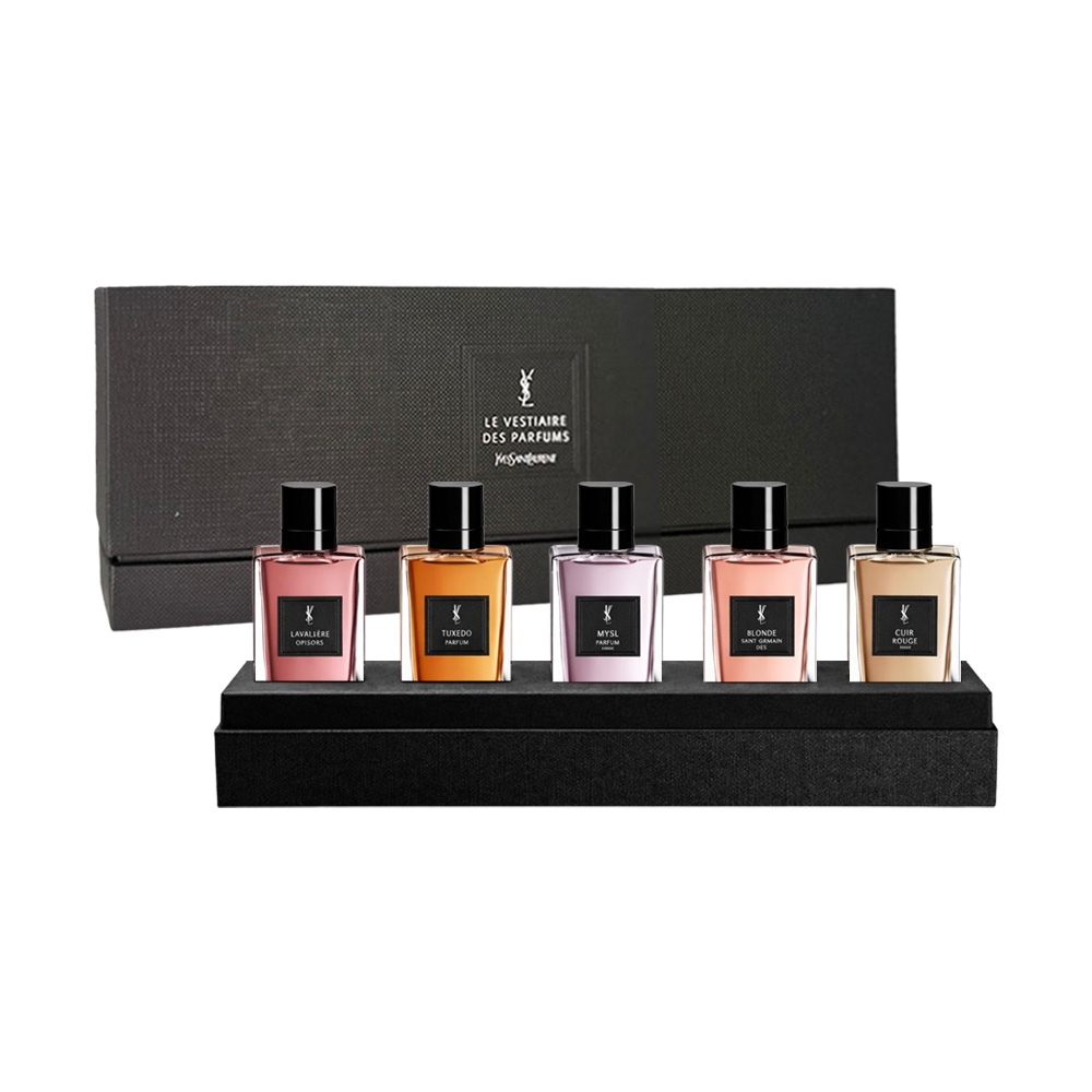 【YSL】 時尚訂製香水精巧香氛5入組禮盒, , large