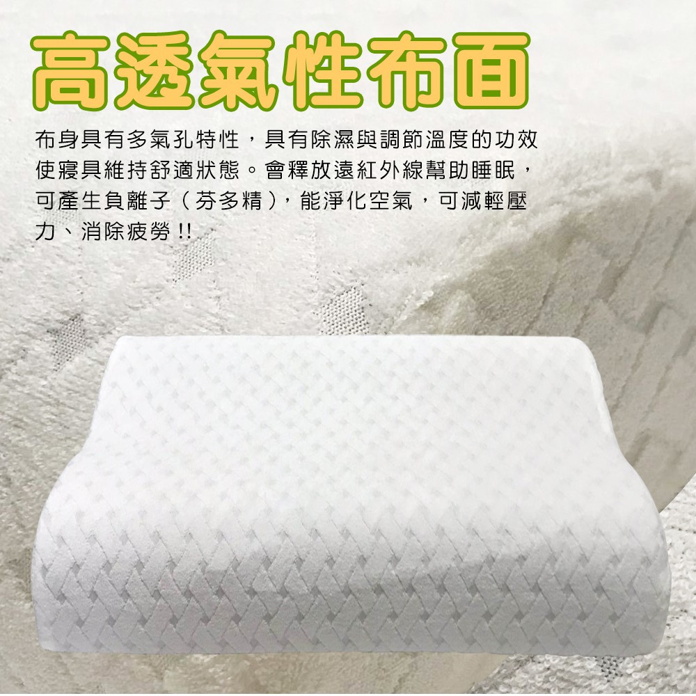 GS MALL 台灣製造 一入 備長炭記憶枕 57x37cm 太空枕 柔軟枕 透氣枕 記憶枕 備長枕枕 枕頭 寢具, , large