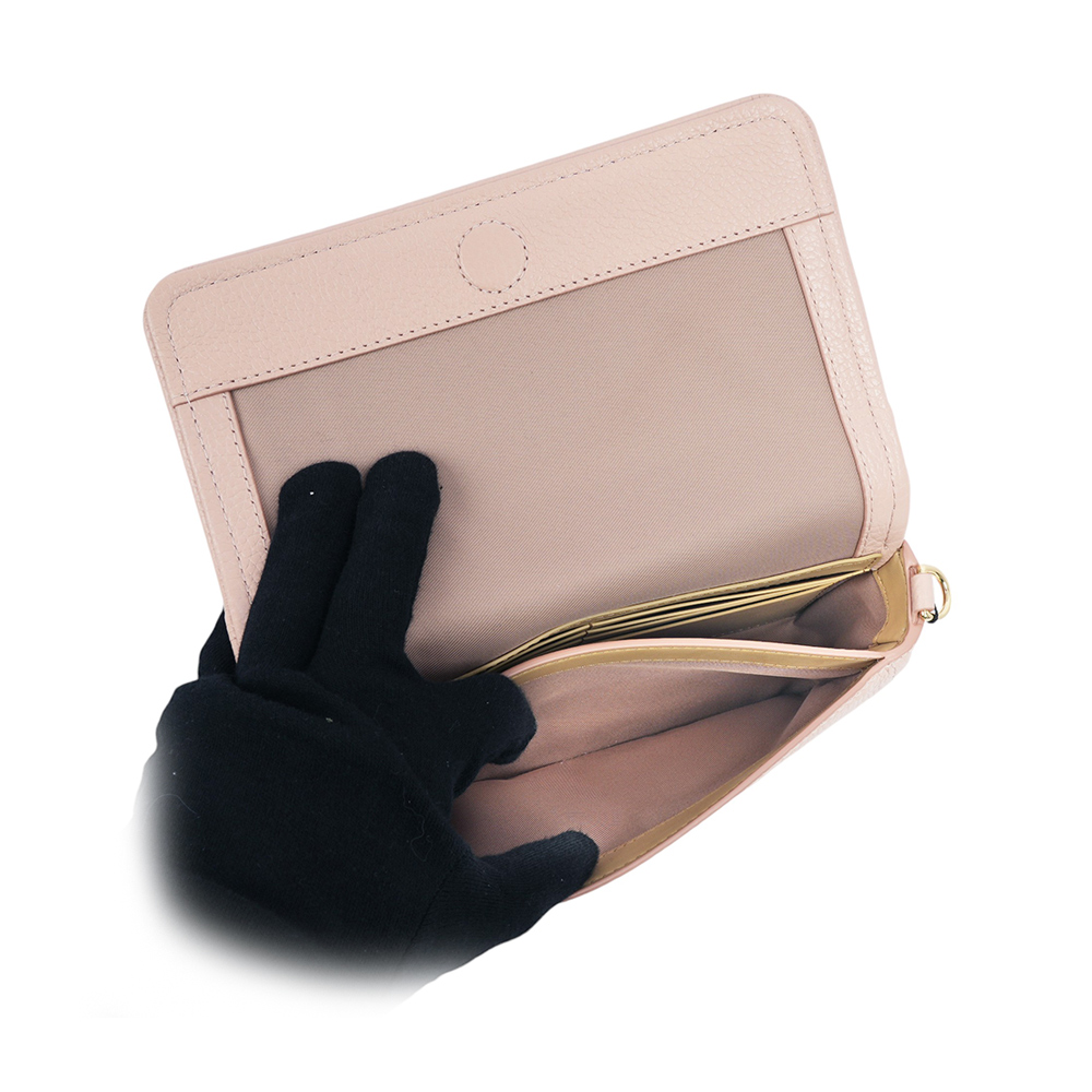 MARC JACOBS 粒面皮革迷你斜背包WOC/手拿包/玫瑰粉, , large