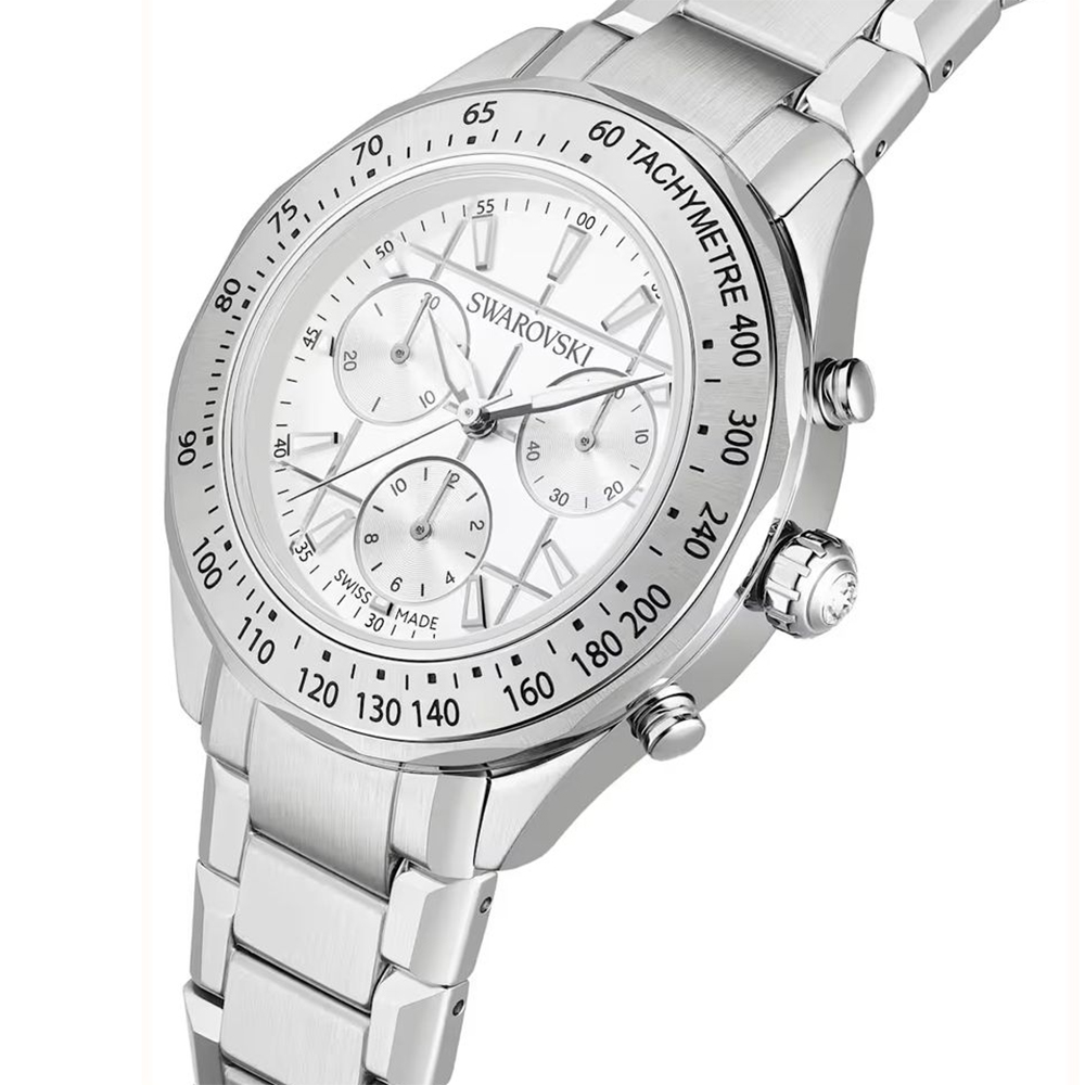 SWAROVSKI 施華洛世奇 Dextera 運動風計時手錶 中性錶 男錶-39mm 生日情人 5744561, , large