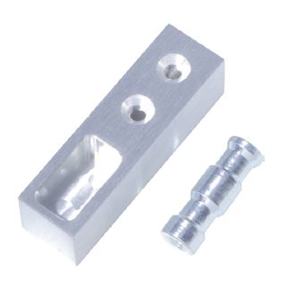 Square flat tube head with seal, , large