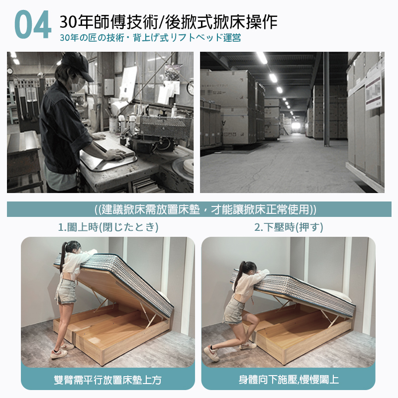 【KIKY】米特後掀床底, , large