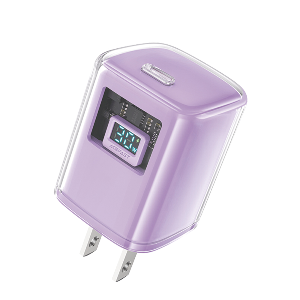 【ACEFAST】探索系列 PD30W氮化鎵數顯電源供應器/雙色, , large