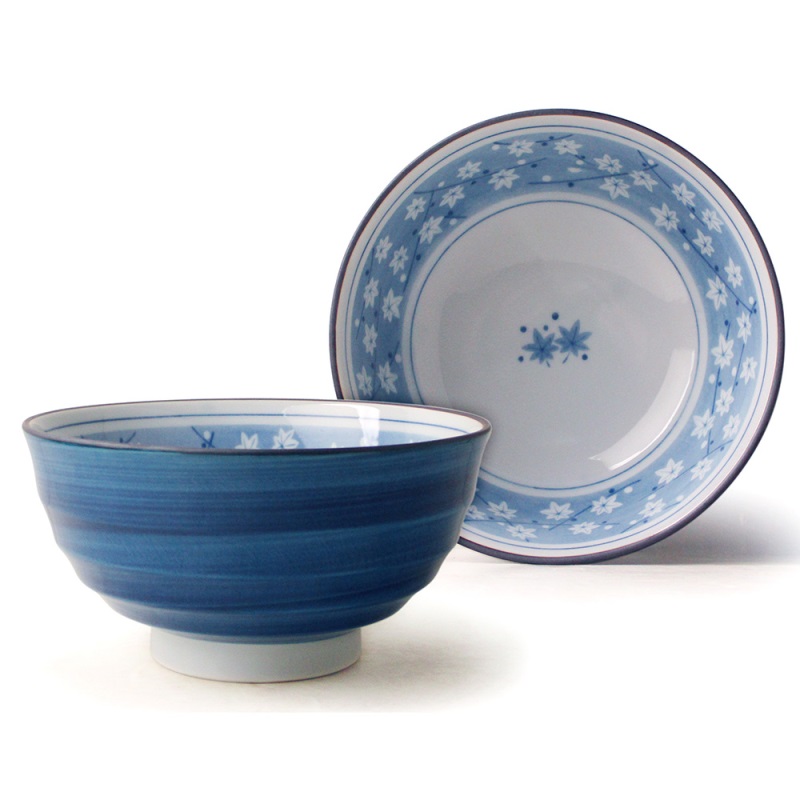 [豐名日本餐具] 5.5多用井 楓葉藍 / H81-55TYB, , large