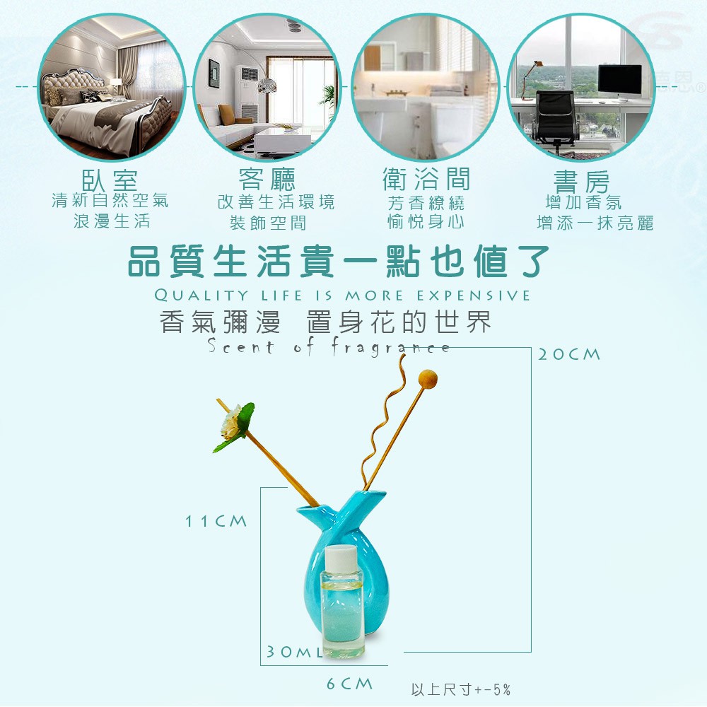 GS MALL 一組二入 心型精油香氛瓶 30ml 玫瑰精油 茉莉精油 海洋精油 薰衣草精油 擴香瓶 芬香瓶 香薰瓶, , large