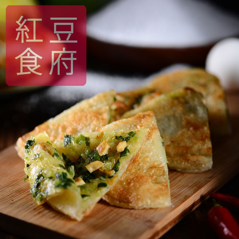 【紅豆食府】韭菜鍋餅 600公克(120公克/片，5入/袋), , large