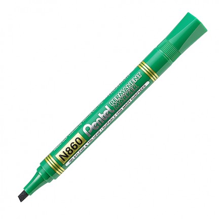 【 Pentel 飛龍 】油性筆 平頭 1.58~4.5mm /支 N861  - 多款可選, , large