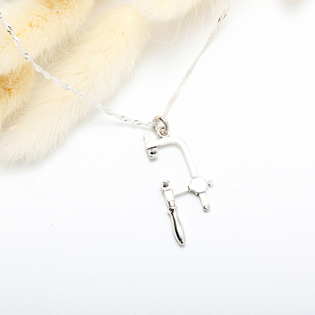 【Angel & Me】金工 鋸弓 s925 純銀 項鍊 生日 情人節 工具 禮物, , large
