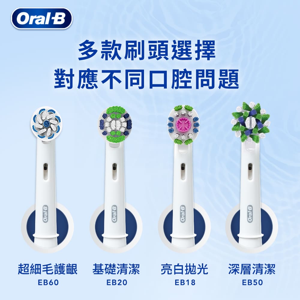 歐樂B 彈性杯型刷頭EB20-8 (8入), , large