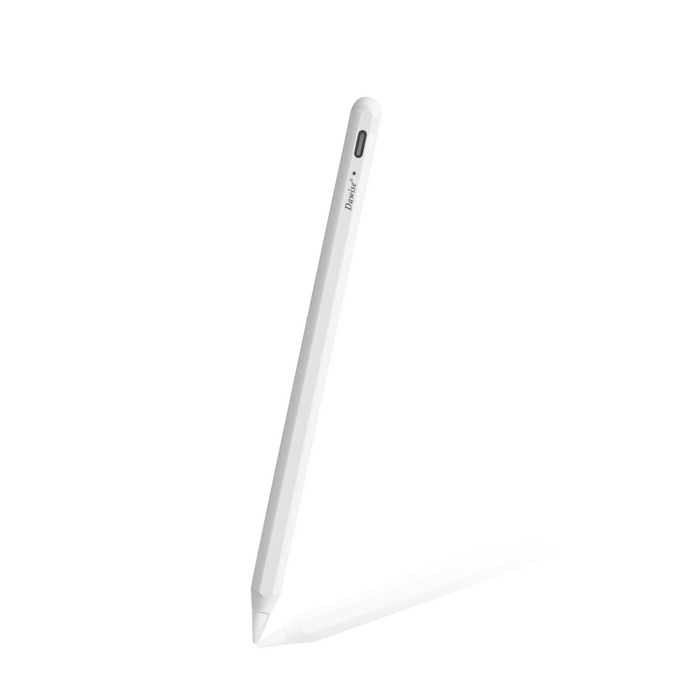 【Dawise四代ITP453雪白款】iPad專用防誤觸主動觸控筆(附保護筆套+筆尖套), 白, large