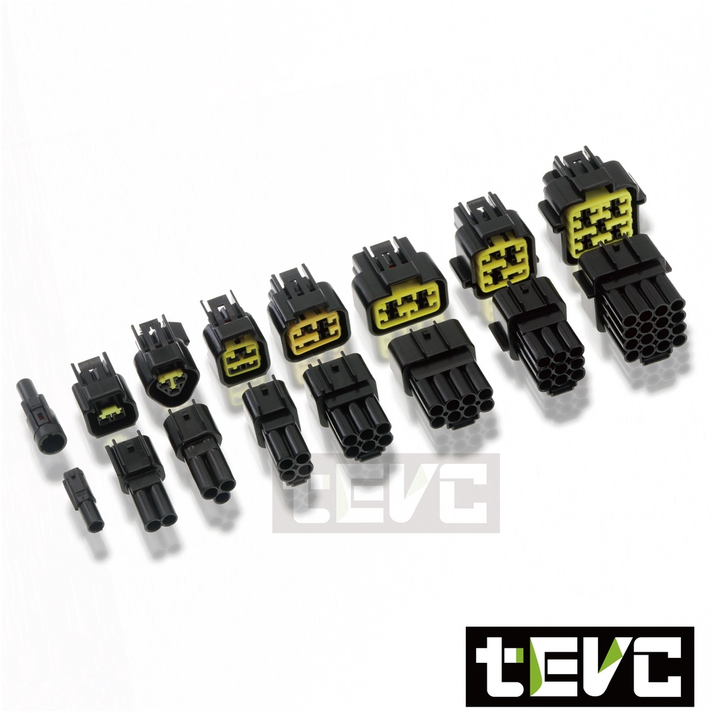 《tevc》2.3 C32 1~16PIN 防水接頭 車規 車用 汽車 機車 插頭 端子 快速接頭, , large