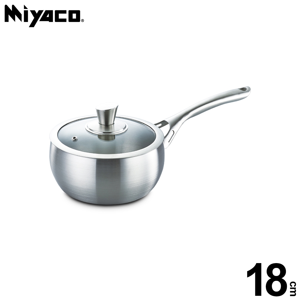 Miyaco 米雅可 典雅316不銹鋼七層複合金湯鍋IH 18cm單把-Leidea樂德兒, , large