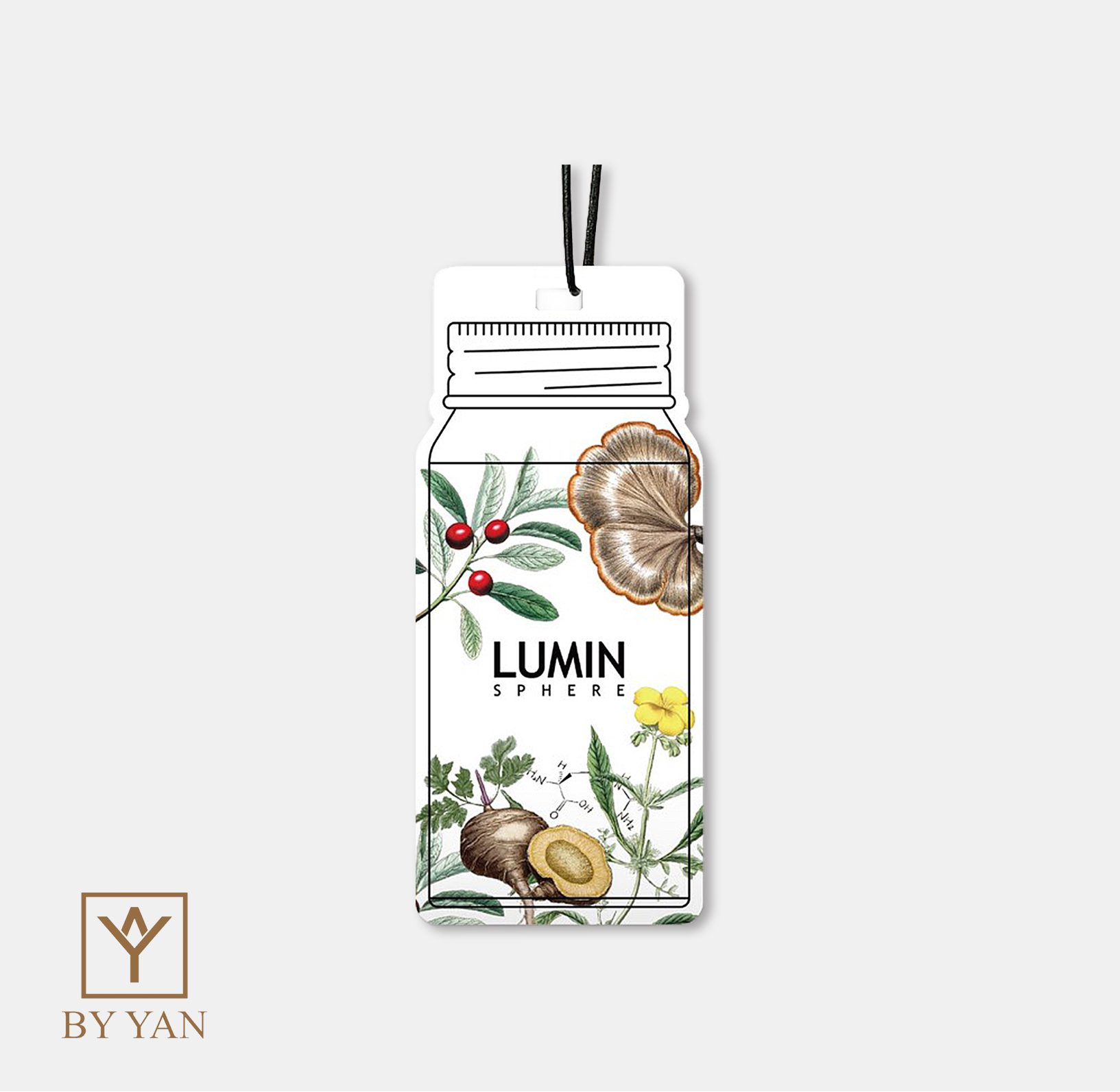 LUMIN SPHERE &times; BY YAN 聯名香氛卡 《 ANDES ROOT 安地斯之根》擴香卡 3入, , large