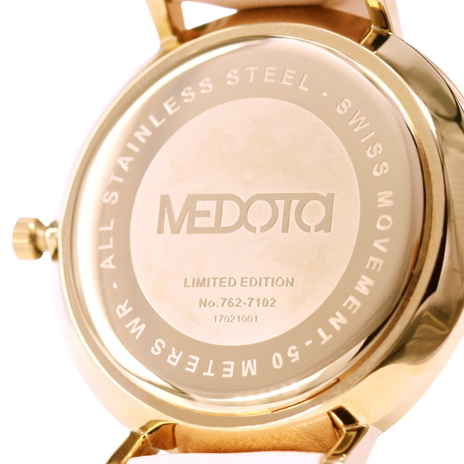 [MEDOTA] CERES Series natural mother-of-pearl ladies watch-Gold / ES-12704 stainless steel strap, , large